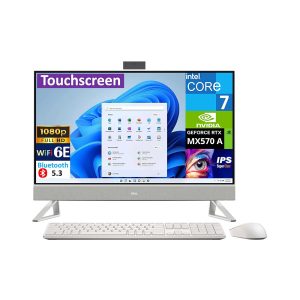 Dell Inspiron 7730 7000 Business All-in-One 27″ Touchscreen IPS FHD Display (Intel Core 7 150U, 32GB DDR4, 1TB M.2 SSD, GeForce MX570 A, SD Card Reader, WiFi 6E, Bluetooth 5.3, RJ-45, Win 11 Pro)